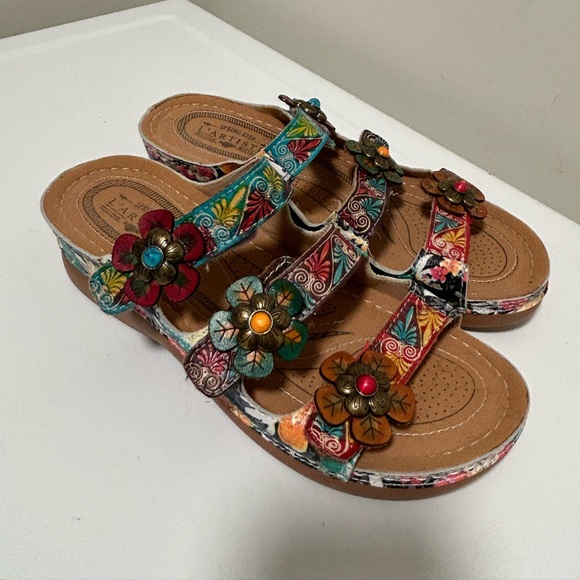 L'artiste Shoes - L’Artiste Dansaye Sandals Multicolor Size 8.5 US 39 EU